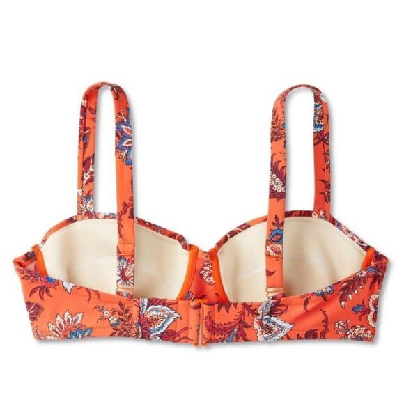 RHODE x Target Large Leafy Floral Print Underwire Bikini Swim Top Sz 18 NWT - Picture 4 of 13